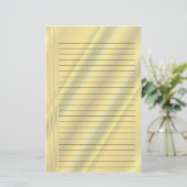 Goldene Farben Briefpapier (Stehend Vorderseite)