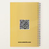 Goldene Farbgestaltung Notizblock (Rückseite)