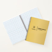 Goldene Farbgestaltung Notizblock (Innenseite)