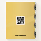 Goldene Farbgestaltung Notizblock (Rückseite)