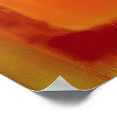 Goldene Farbige Feld Abstrakt Moderne Kunst Poster (Ecke)