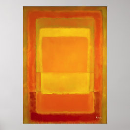 Goldene Farbige Feld Abstrakt Moderne Kunst Poster
