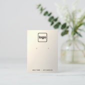 Goldene Farbkombination Visitenkarte (Stehend Vorderseite)