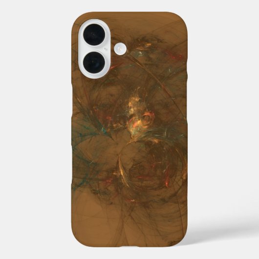 goldene Fasern abstrakte Kunst Case-Mate iPhone Hülle (Rückseite)