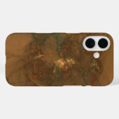 goldene Fasern abstrakte Kunst Case-Mate iPhone Hülle (Rückseite (Horizontal))