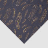 Goldene Feder gedruckt Seidenpapier (Ausschnitt)