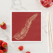 Goldene Feder Serviette (Beispiel)