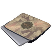 Goldene Federn auf Gold-Rose Personalisiert Laptopschutzhülle (Vorne Knopf)