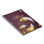 goldene Federn Notizblock (Rechte Seite)