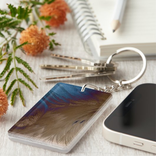 Goldene Federn Schlüsselanhänger (Vorderseite rechts)