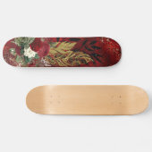 Goldene Federn und Rose D-Markenbezeichnung Skateboard (Horizontal)