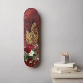 Goldene Federn und Rose D-Markenbezeichnung Skateboard