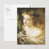 Goldene Fee Postkarte (Vorne/Hinten)
