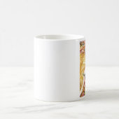 Goldene Fee u. roter Fox Kaffeetasse (Mittel)