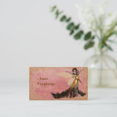 Goldene Fee Visitenkarte (Stehend Vorderseite)