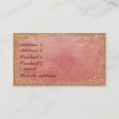 Goldene Fee Visitenkarte (Rückseite)