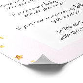 Goldene Feier auf Pink Don't Say Baby Game Poster (Ecke)