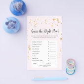 Goldene Feier auf rosa Ratschläge der richtige Pre Flyer (Einzeln)