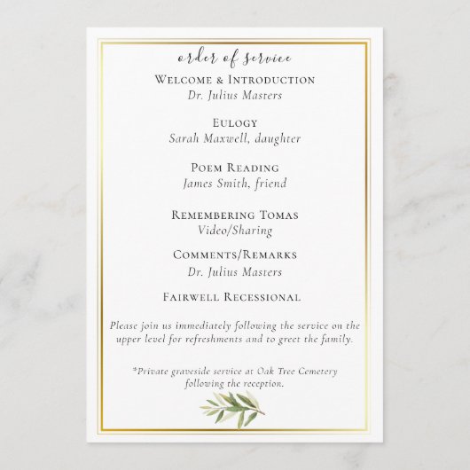 Goldene Feier des Life Flat Programms Programm (Rückseite)