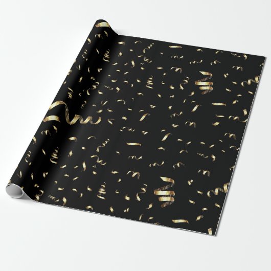 Goldene Feier Geschenkpapier (Ungerollt)