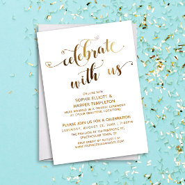 Goldene Feier mit uns nach der Hochzeit Einladung