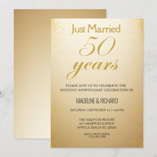 Goldene Feier zum 50. Einladung