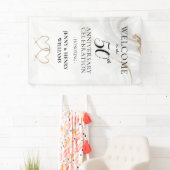 Goldene Feier zum 50. Hochzeitstag Banner (Insitu)