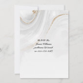 Goldene Feier zum 50. Hochzeitstag Einladung (Rückseite)