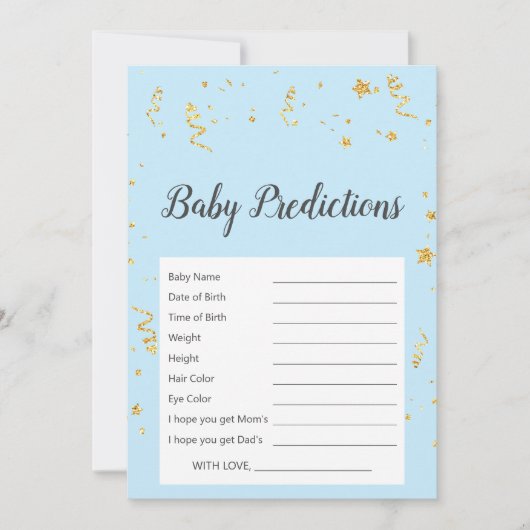 Goldene Feier zum Blue Baby Predictions Game (Vorderseite)