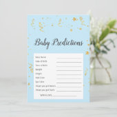 Goldene Feier zum Blue Baby Predictions Game (Stehend Vorderseite)