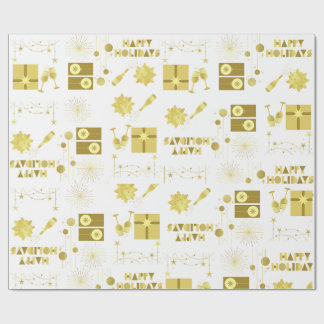 Goldene Feiern Geschenkpapier