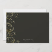 Goldene Feiertage Einladung (Rückseite)