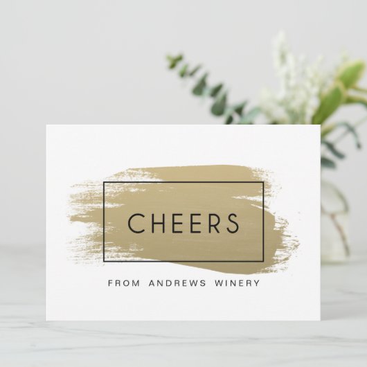 Goldene Feiertage Einladung (Stehend Vorderseite)