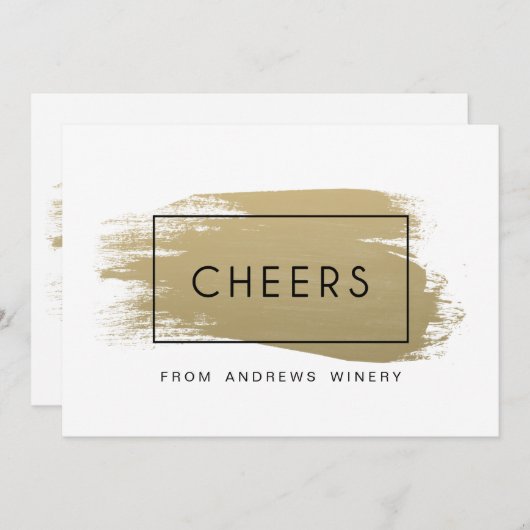 Goldene Feiertage Einladung (Vorne/Hinten)