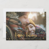 Goldene Feiertage Sterne 1 Foto Weihnachten (Vorderseite)