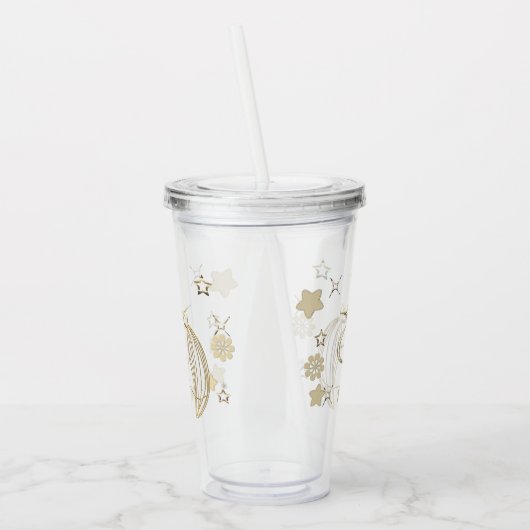 Goldene Feiertagssaison Acryltrinkbecher (Links)