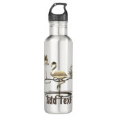 Goldene Feiertagssaison Edelstahlflasche (Vorderseite)