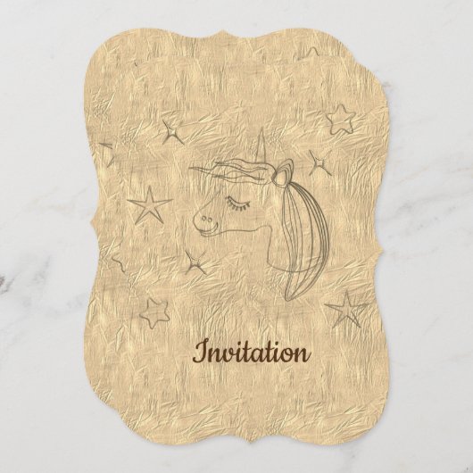 Goldene Feiertagssaison Einladung (Vorne/Hinten)