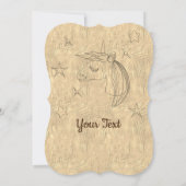 Goldene Feiertagssaison Einladung (Rückseite)