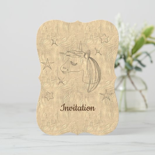 Goldene Feiertagssaison Einladung (Stehend Vorderseite)