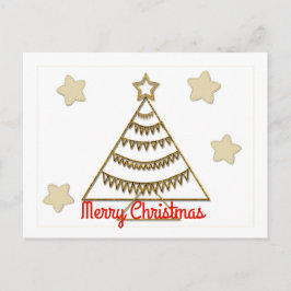 Goldene Feiertagssaison Feiertagspostkarte