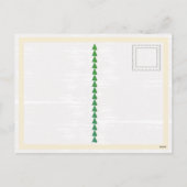 Goldene Feiertagssaison Feiertagspostkarte (Rückseite)