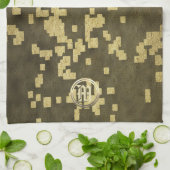 Goldene Feiertagssaison Geschirrtuch (Gefaltet)