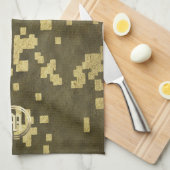 Goldene Feiertagssaison Geschirrtuch (Viertel Falte)