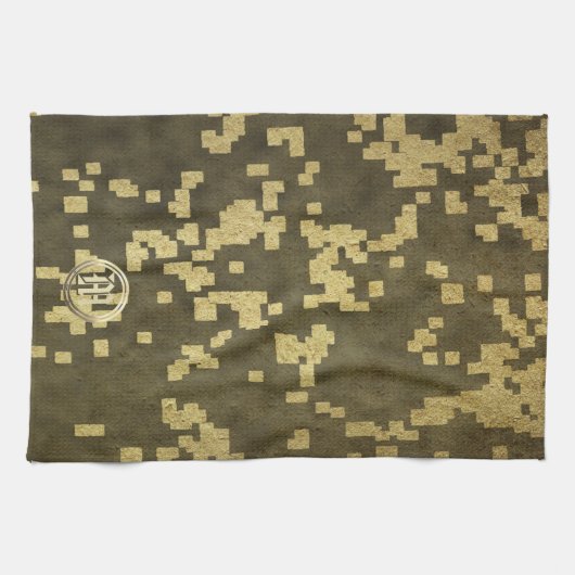 Goldene Feiertagssaison Geschirrtuch (Horizontal)