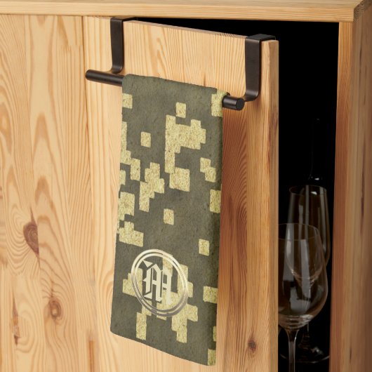 Goldene Feiertagssaison Geschirrtuch (Drittel gefaltet)