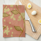 Goldene Feiertagssaison Geschirrtuch (Viertel Falte)