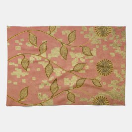 Goldene Feiertagssaison Geschirrtuch