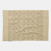 Goldene Feiertagssaison Geschirrtuch (Horizontal)