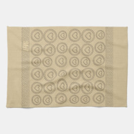 Goldene Feiertagssaison Geschirrtuch